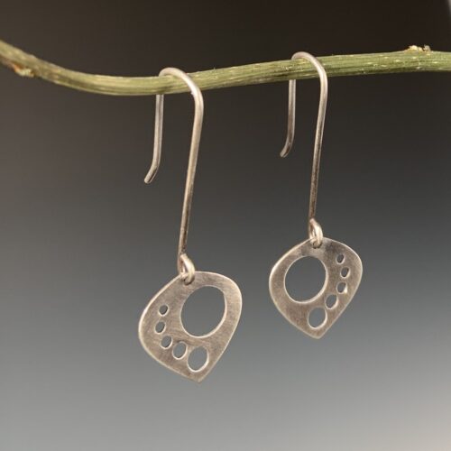 Pierced and Patinaed Earrings