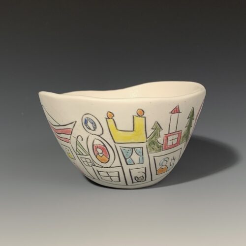 Alternative view of Small Story Bowl - Mountain Village