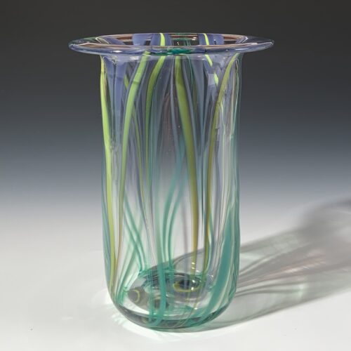 Glass Iris Vase