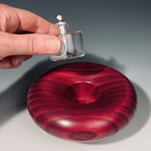 Alternative view of Dancing Oil Lamp - Dyed Ash
