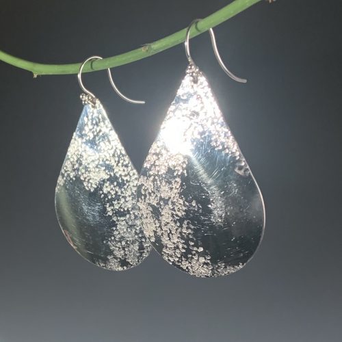 Alternative view of Frosted Teardrop Earrings