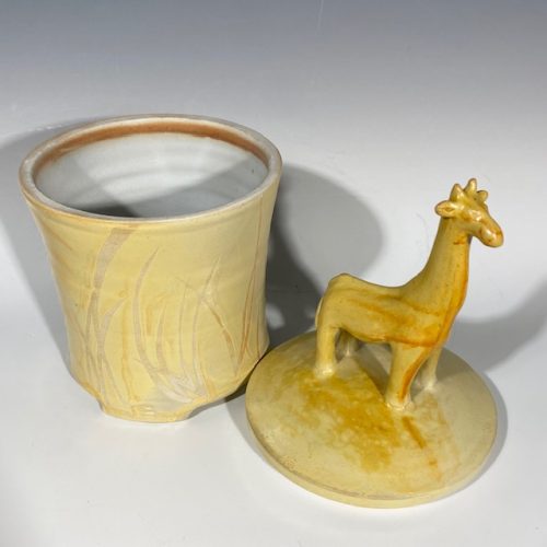 Alternative view of Ceramic Giraffe Jar