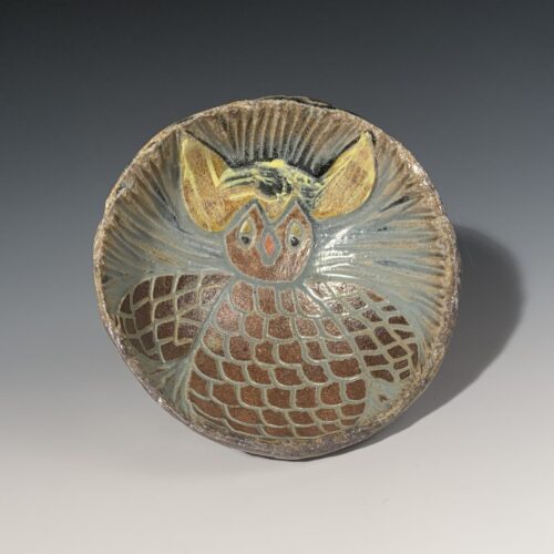 Mini Moon Bowl with Owl