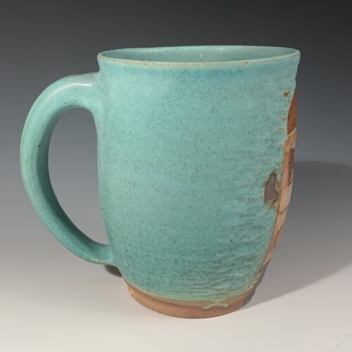 Hand Carved Mug with VW Bus - Image 6