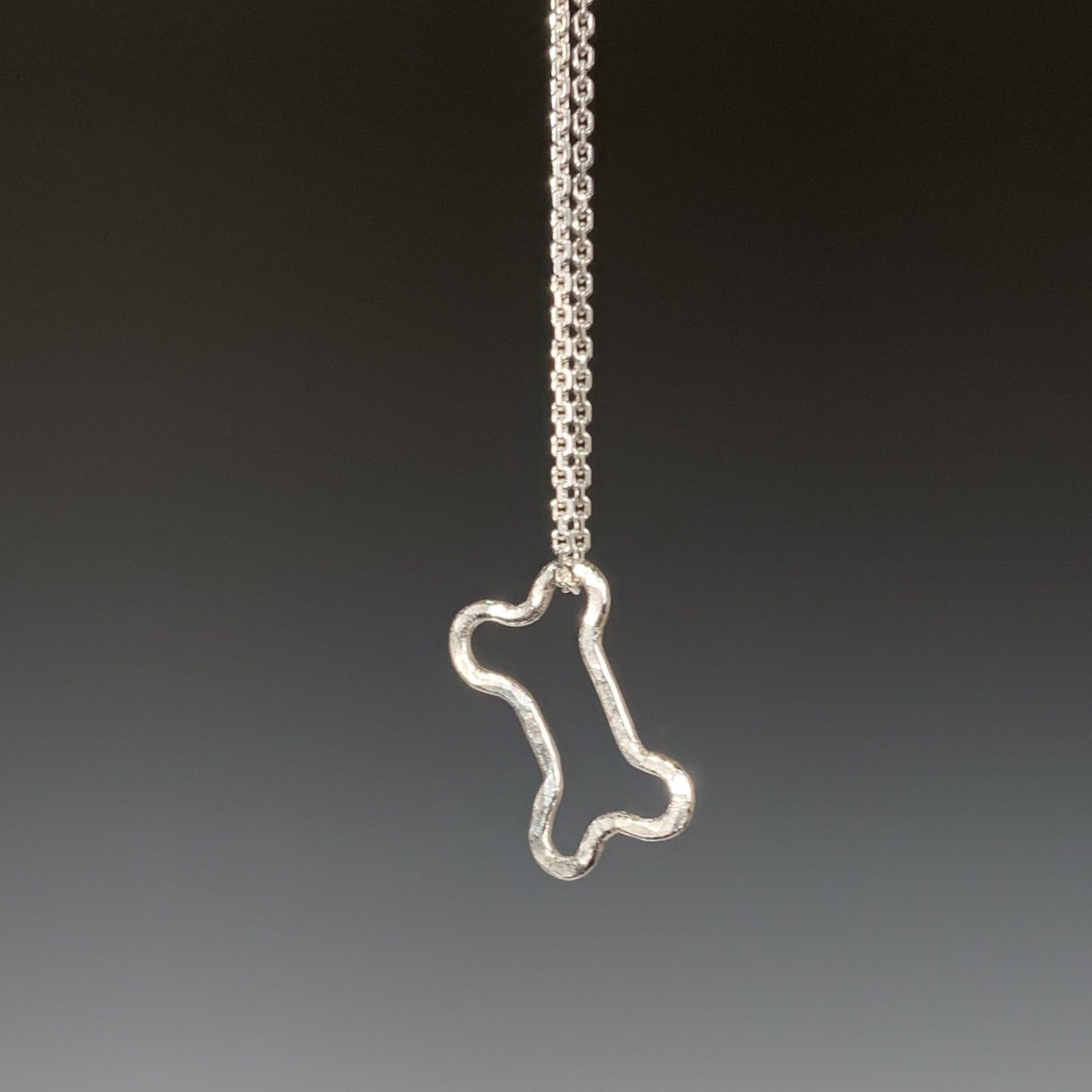 Sterling Silver Dog Bone Pendant