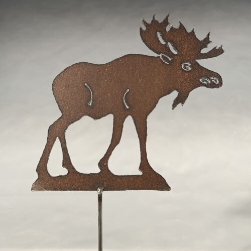 Rusty Moose Garden Marker