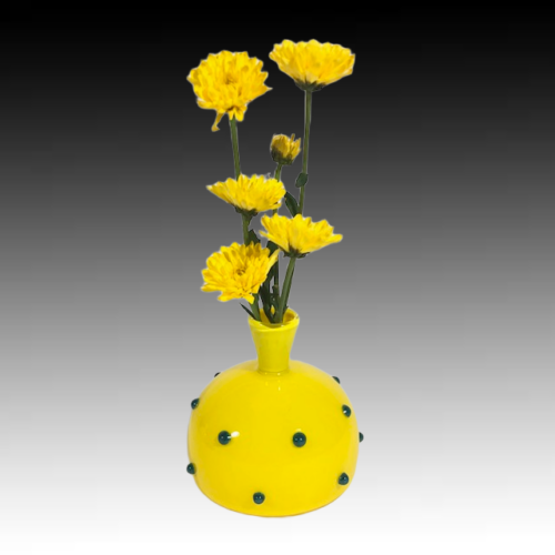 Glass Dot Vase