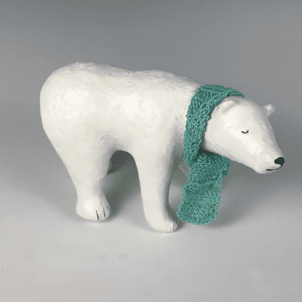 Paper Mache Polar Bear