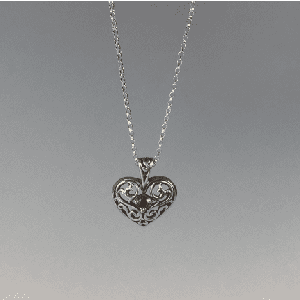 Alternative view of Ruby Heart Pendant