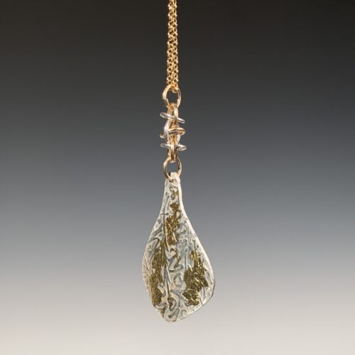 Alternative view of Sterling and 24K Gold Pendant