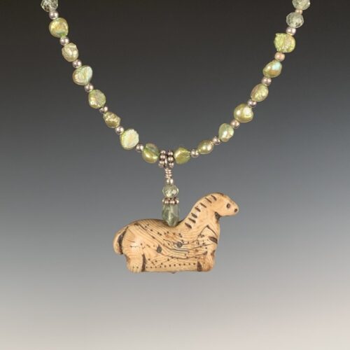 Alternative view of Horse Necklace and Earring Set