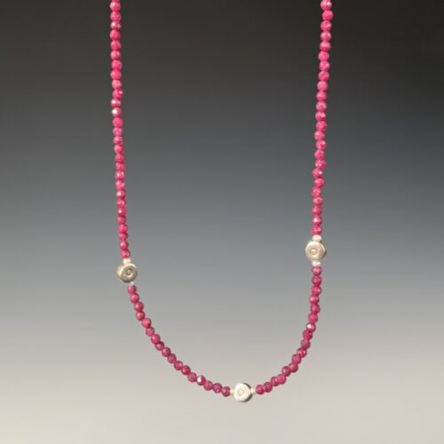 Alternative view of Ruby Seed Bead Necklace