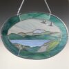 2-Geese Landscape Stained Glass