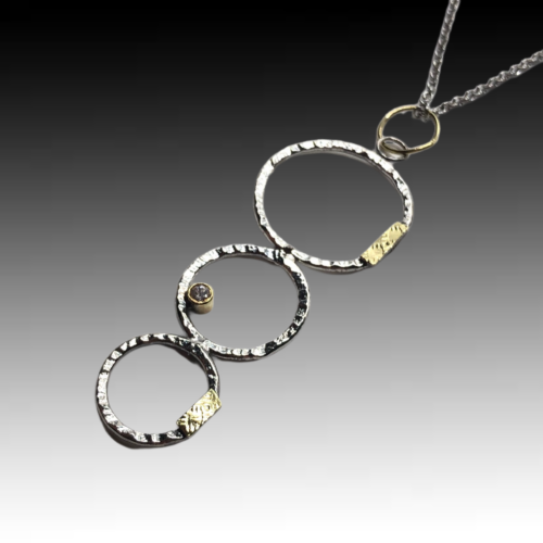 Alternative view of Three Circle Necklace