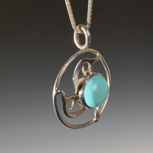 Alternative view of Celtic Design Turquoise Pendant