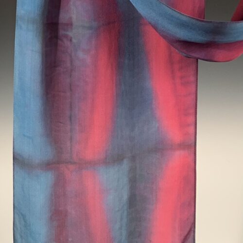 Shibori-Dyed Silk Scarf