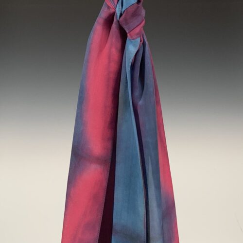 Alternative view of Shibori-Dyed Silk Scarf