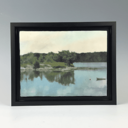 "Newcastle Mooring" Encaustic