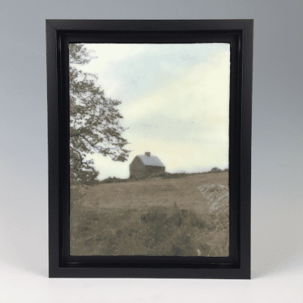 "Hilltop Home" Encaustic