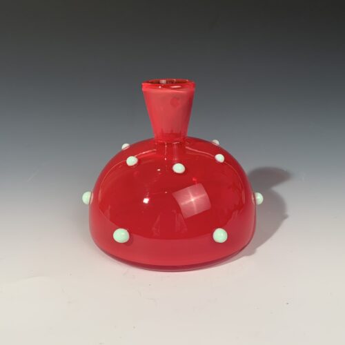 Whimsical Glass Vase - Red