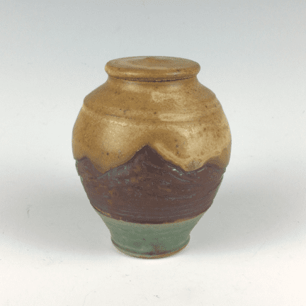 Mountain Covered Jar