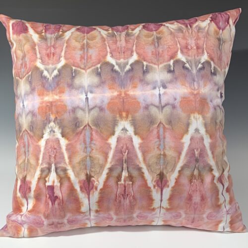 Raspberry and Cream 22" Pillow