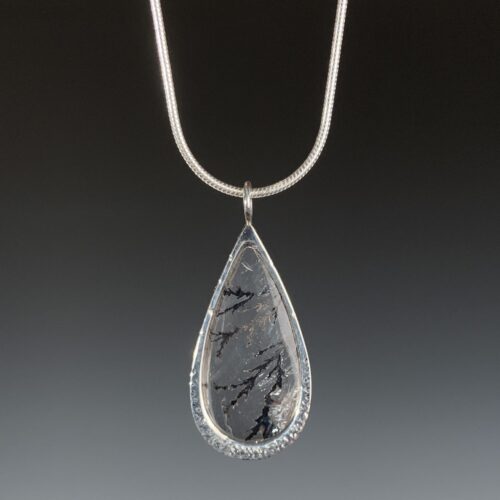 Alternative view of Reversible Dendrite Quartz Pendant