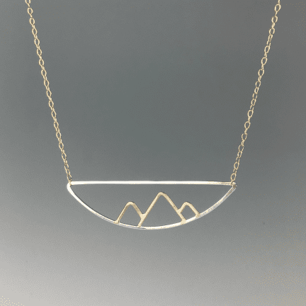 Alternative view of Mountain Pendant Necklace