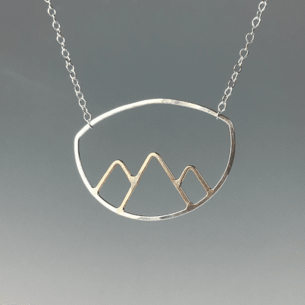 Mountain Pendant Necklace