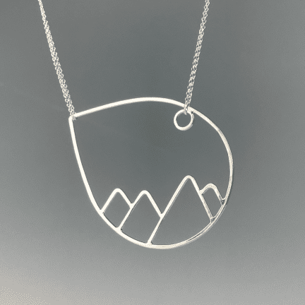 Mountain Pendant Necklace