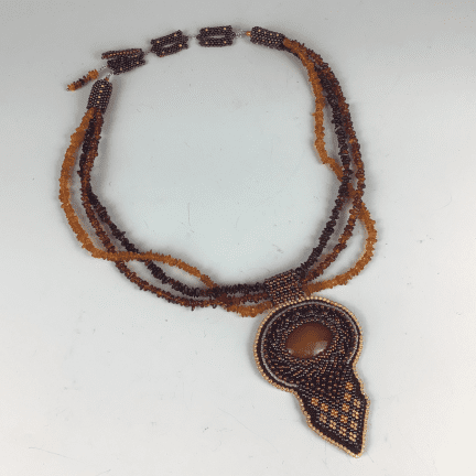 "Through A Keyhole" Beaded Necklace - Image 3