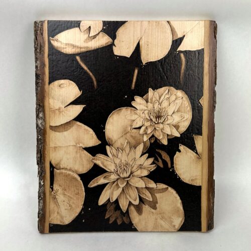Lilypad Pyrography
