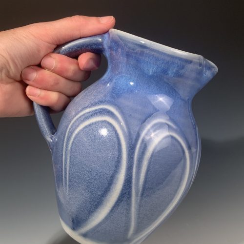 Alternative view of Blue Slip Pitcher