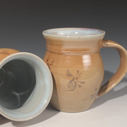 Woodfired Mug with Bees