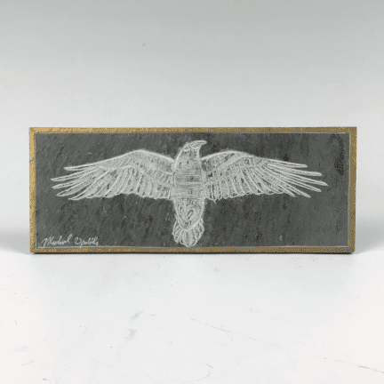 Etched Slate Crow