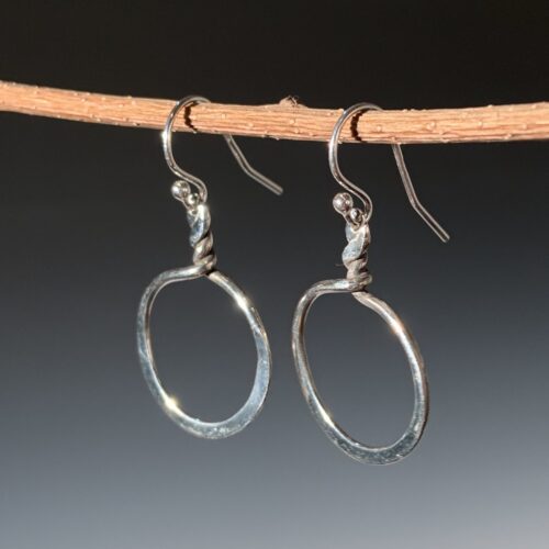 Medium Sterling Twist Earrings