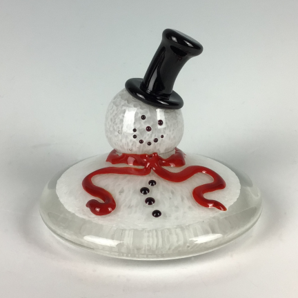 Glass Melted Snowman