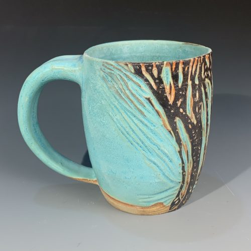 Alternative view of Hand Carved Forest Mug
