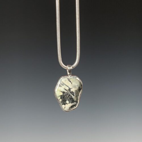 Petite Beach Stone Pebble Pendant