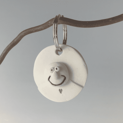 Alternative view of Peep with Heart Key Fob