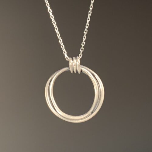 Zen Coil Circle Necklace