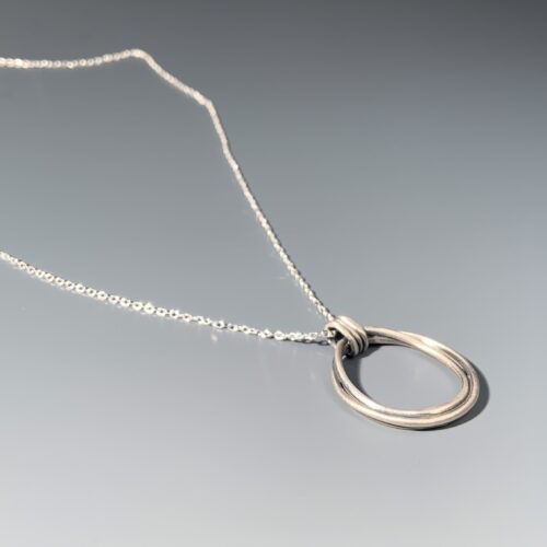 Alternative view of Zen Coil Circle Necklace