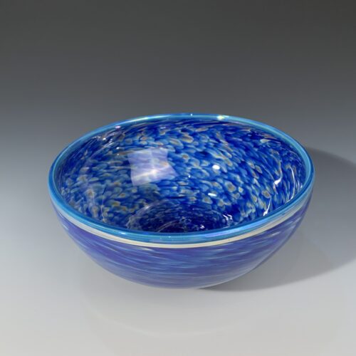 Small Blue Glass Bowl