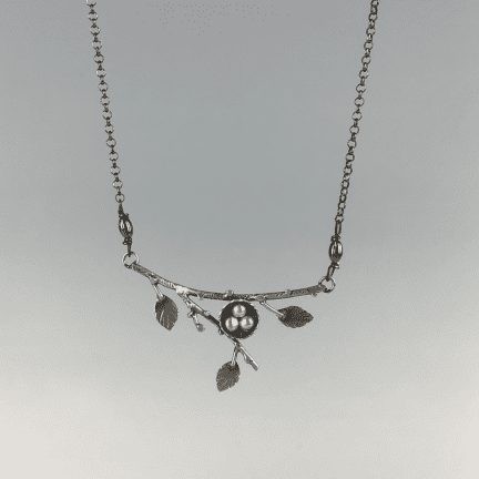 Alternative view of Nest on Branch Necklace