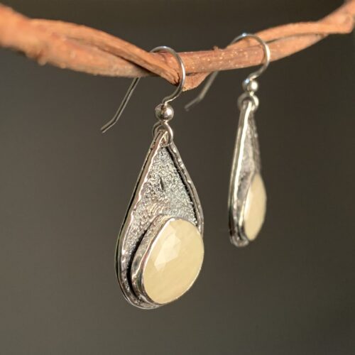Alternative view of Yellow Sapphire Teardrop Earrings