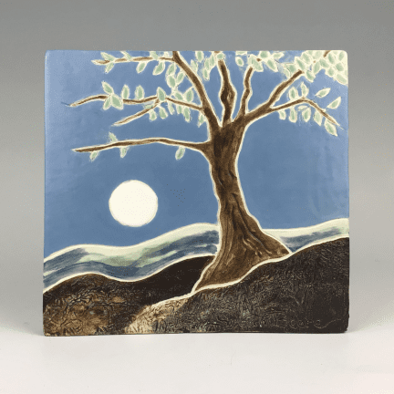 "Full Moon Night" Tile