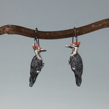 Woodpecker Earrings