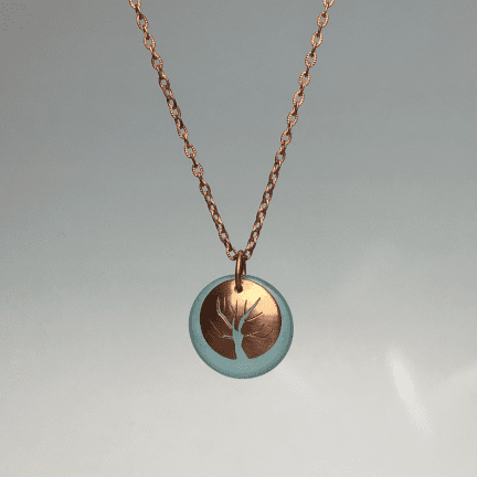 Alternative view of Copper Tree of Life Pendant