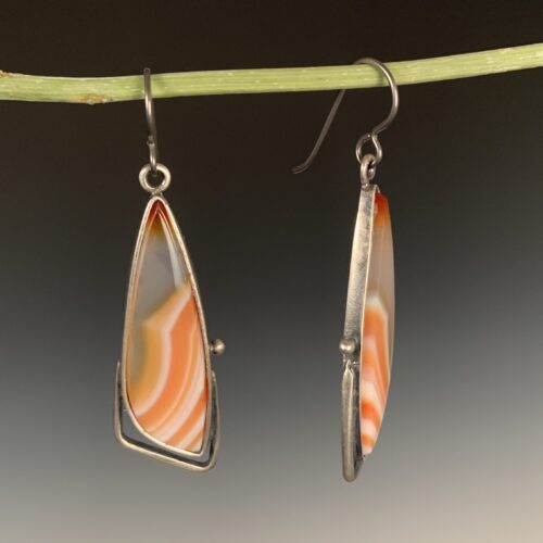 Alternative view of Orange Agate Earrings