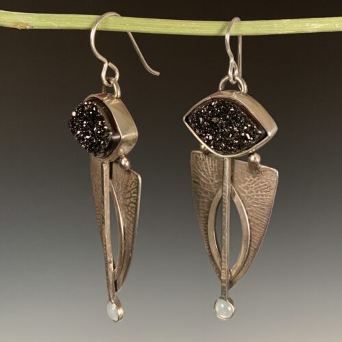 Alternative view of Druzy and Moonstone Earrings